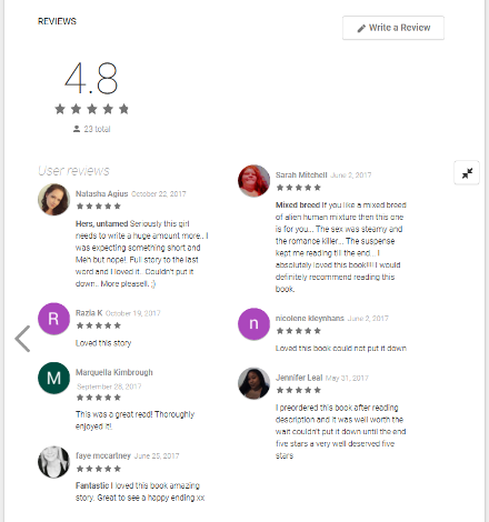 reviews for Hers, Untamed on Google Play